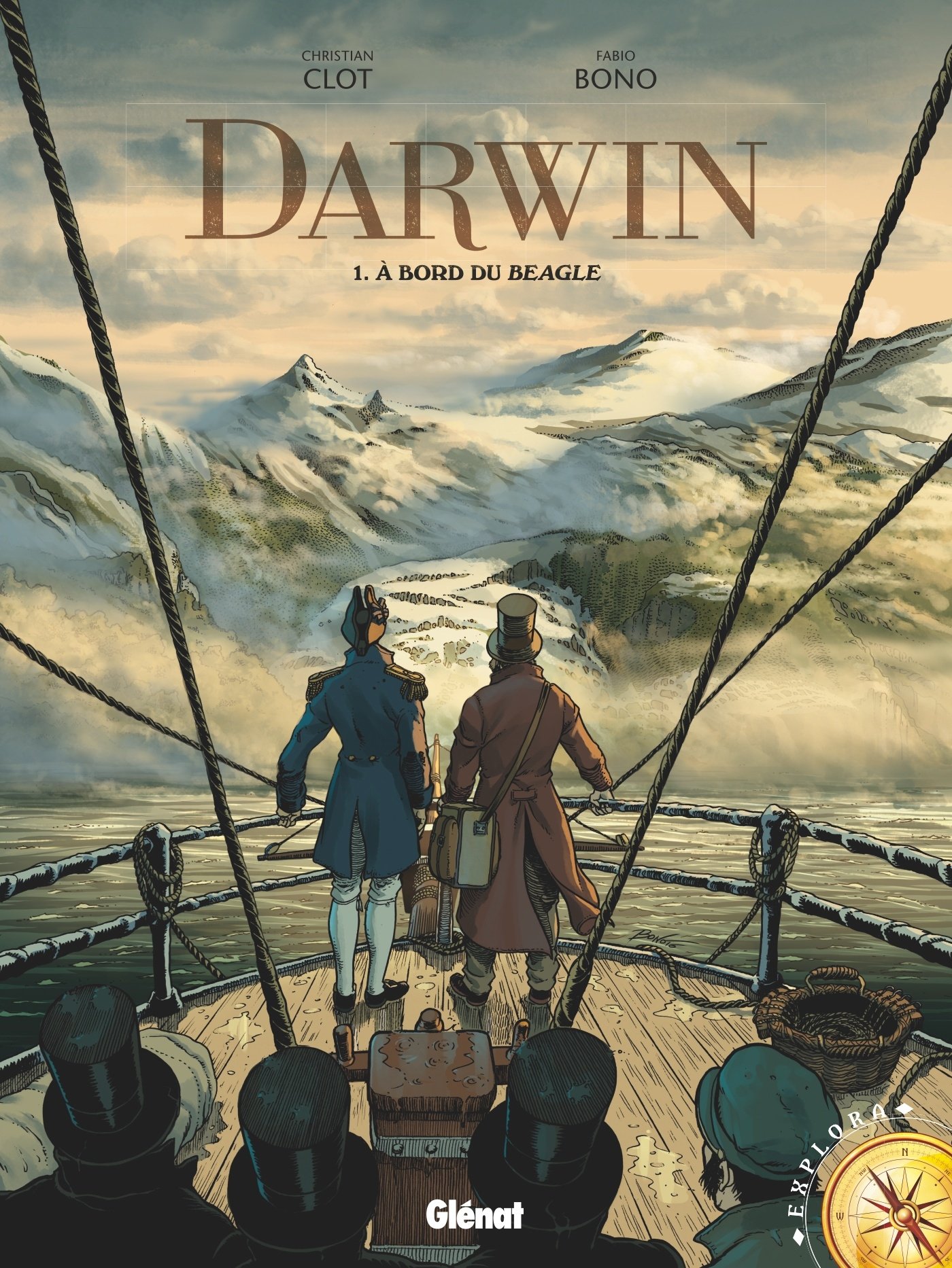 jaquette livre Darwin - Tome 1 : À bord du Beagle