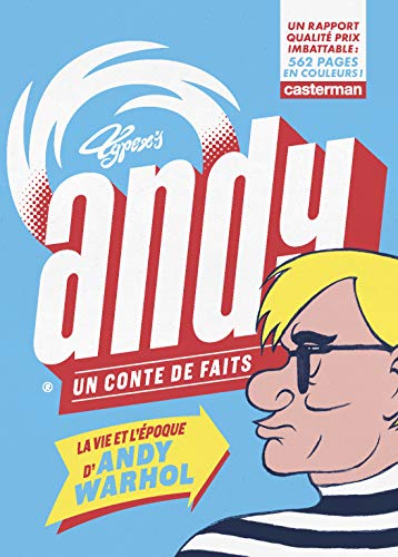 jaquette livre Andy, Un Conte De Faits - La Vie Et L'épôque D'andy Warhol