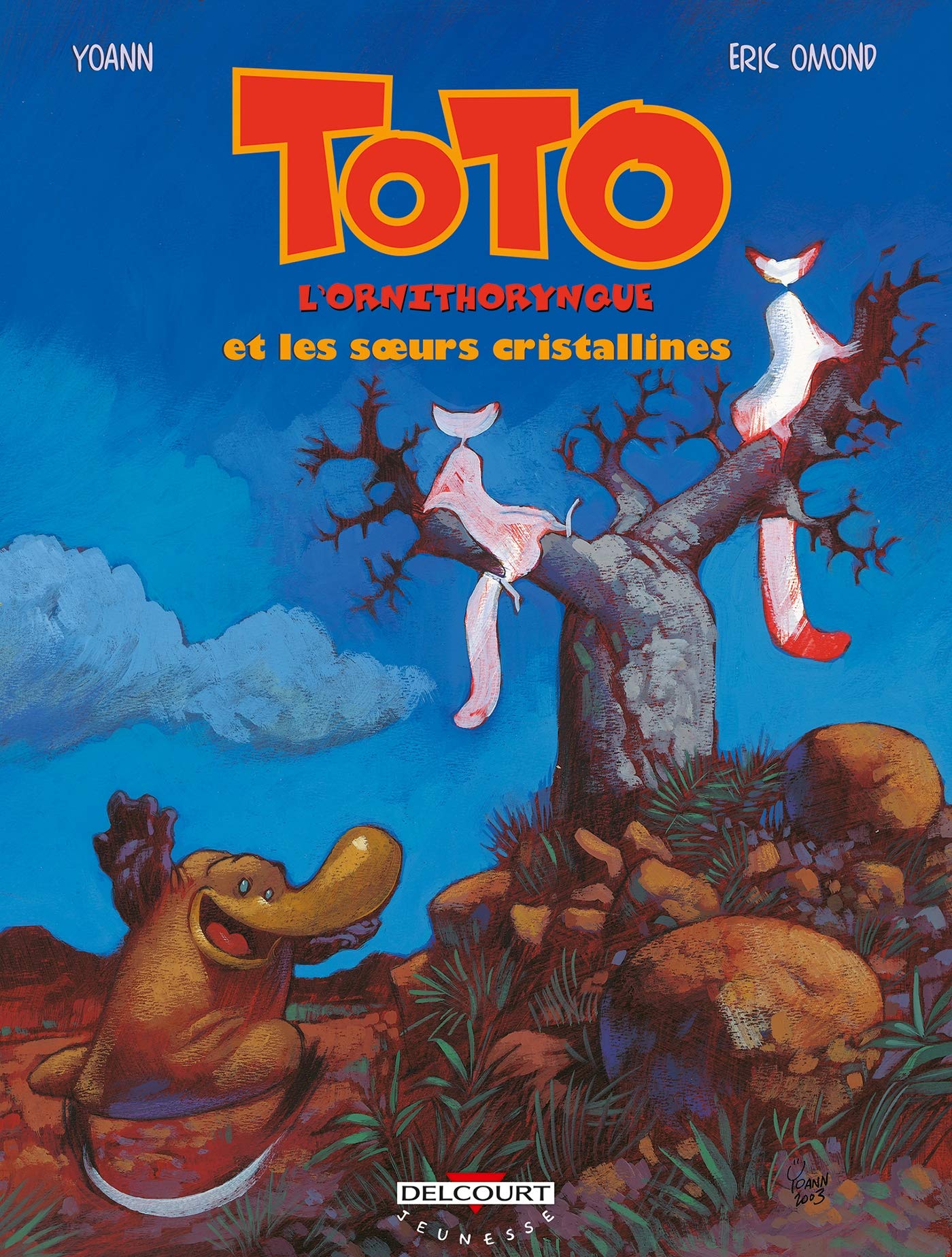 jaquette livre Toto l'ornithorynque, tome 5 : Toto l'ornithorynque et les Soeurs cristallines