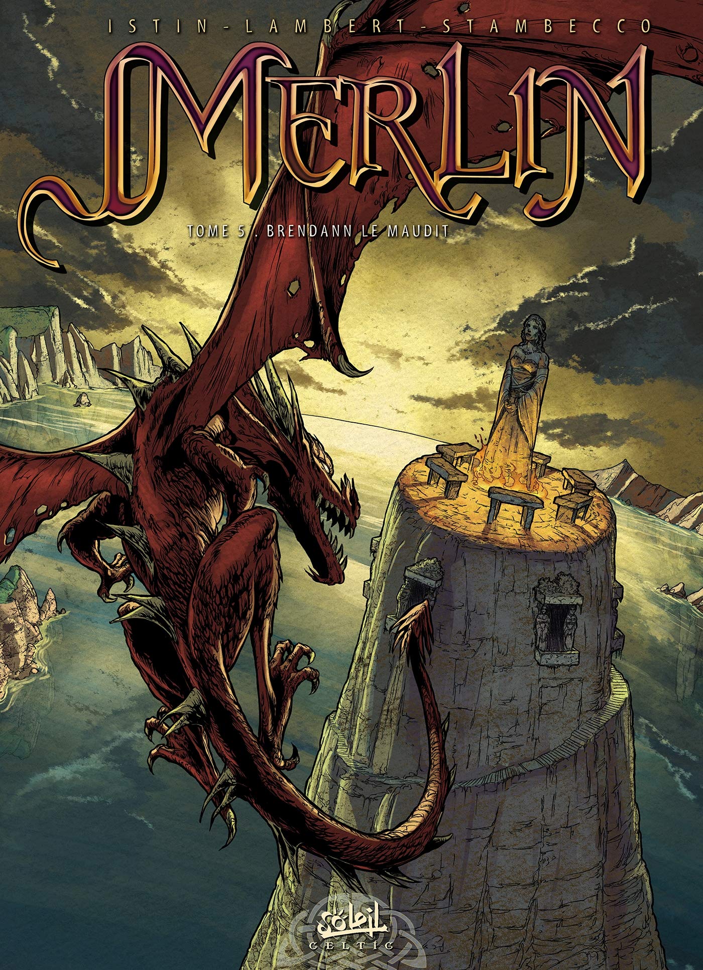 jaquette livre Merlin, tome 5 : Brendann le Maudit