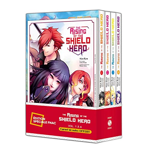 jaquette livre Rising Of The Shield Hero (The) 0 - The Rising Of The Shield Hero - Pack Spécial Vol - 01 À 04 + Carnet De Notes Offert