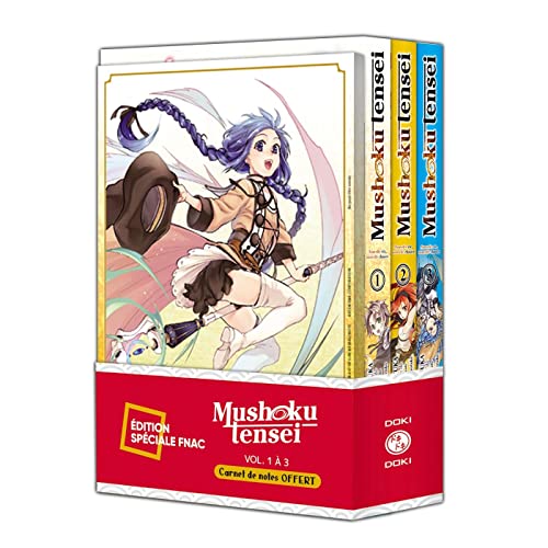 jaquette livre Mushoku Tensei Tome 1 À 3 - Pack Spécial Avec Un Carnet De Notes Offert