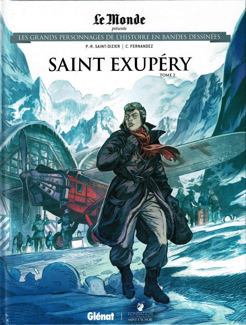 jaquette livre Saint Exupéry Tome 2 Les Grands Personnages de l'histoire en bandes dessinées N60
