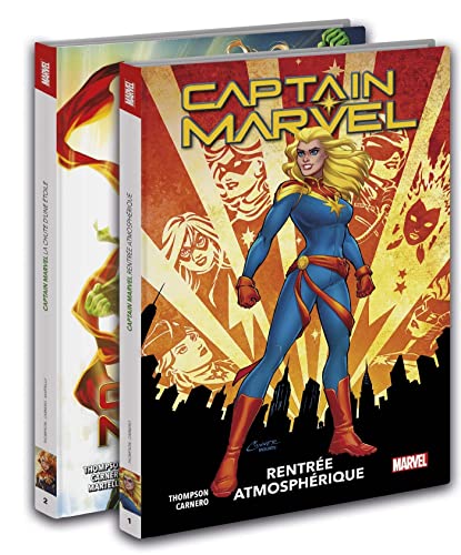 jaquette livre Captain Marvel - Pack En 2 Volumes : Tome 1, Rentrée Atmosphérique - Tome 2, La Chute D'une Étoile