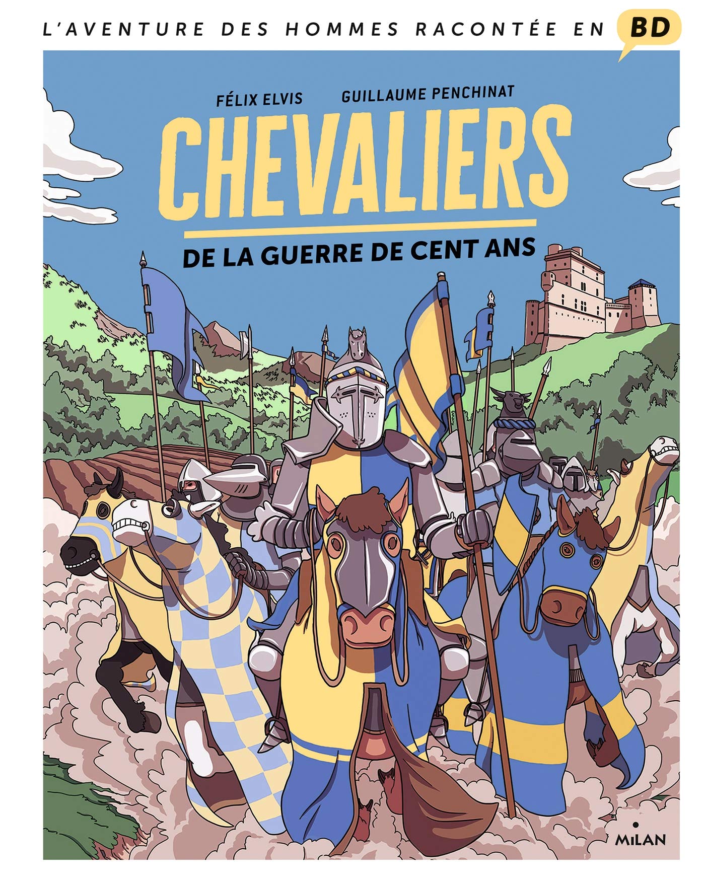 jaquette livre Chevaliers de la guerre de Cent Ans