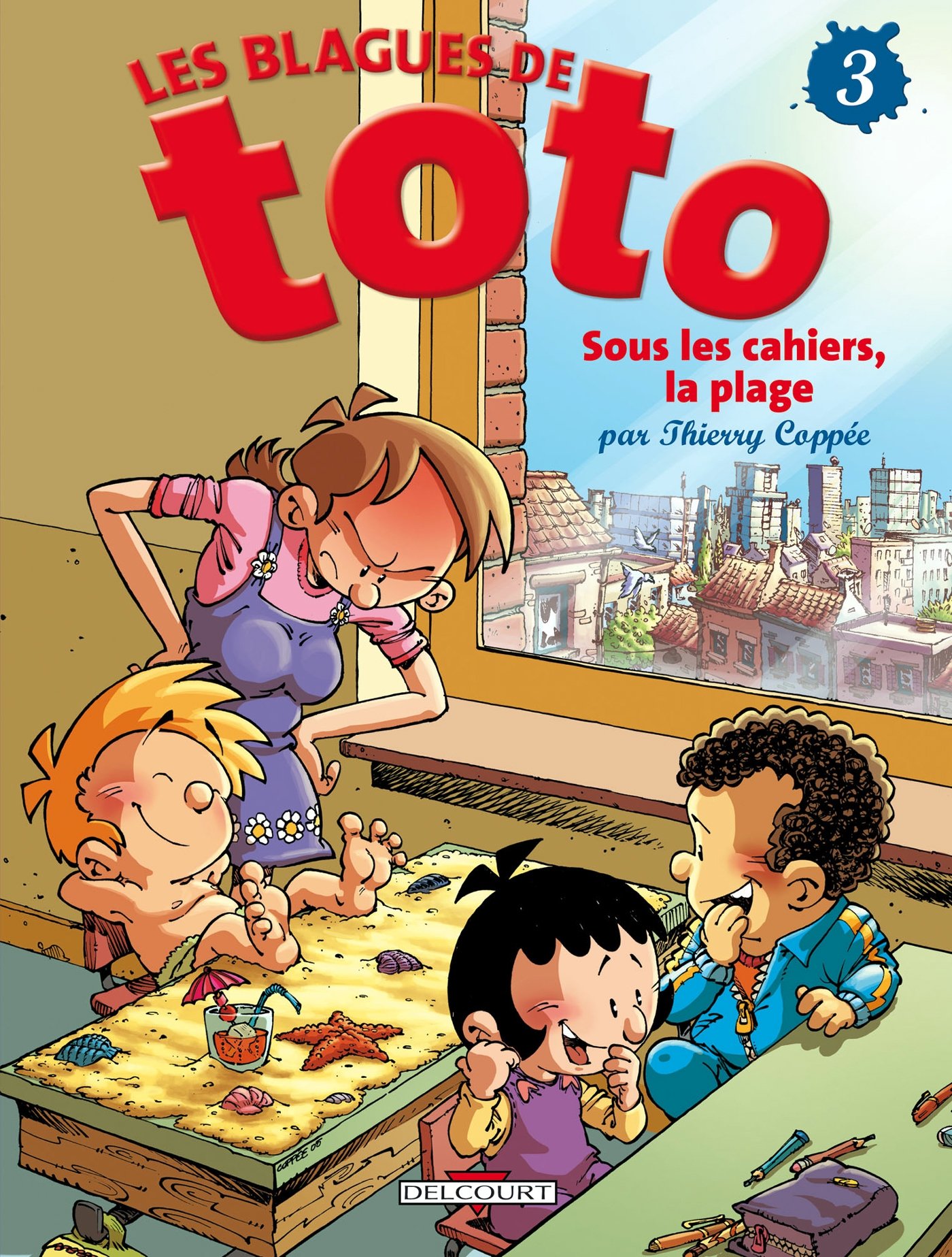jaquette livre Les Blagues de Toto, tome 3 : Sous les cahiers, la plage