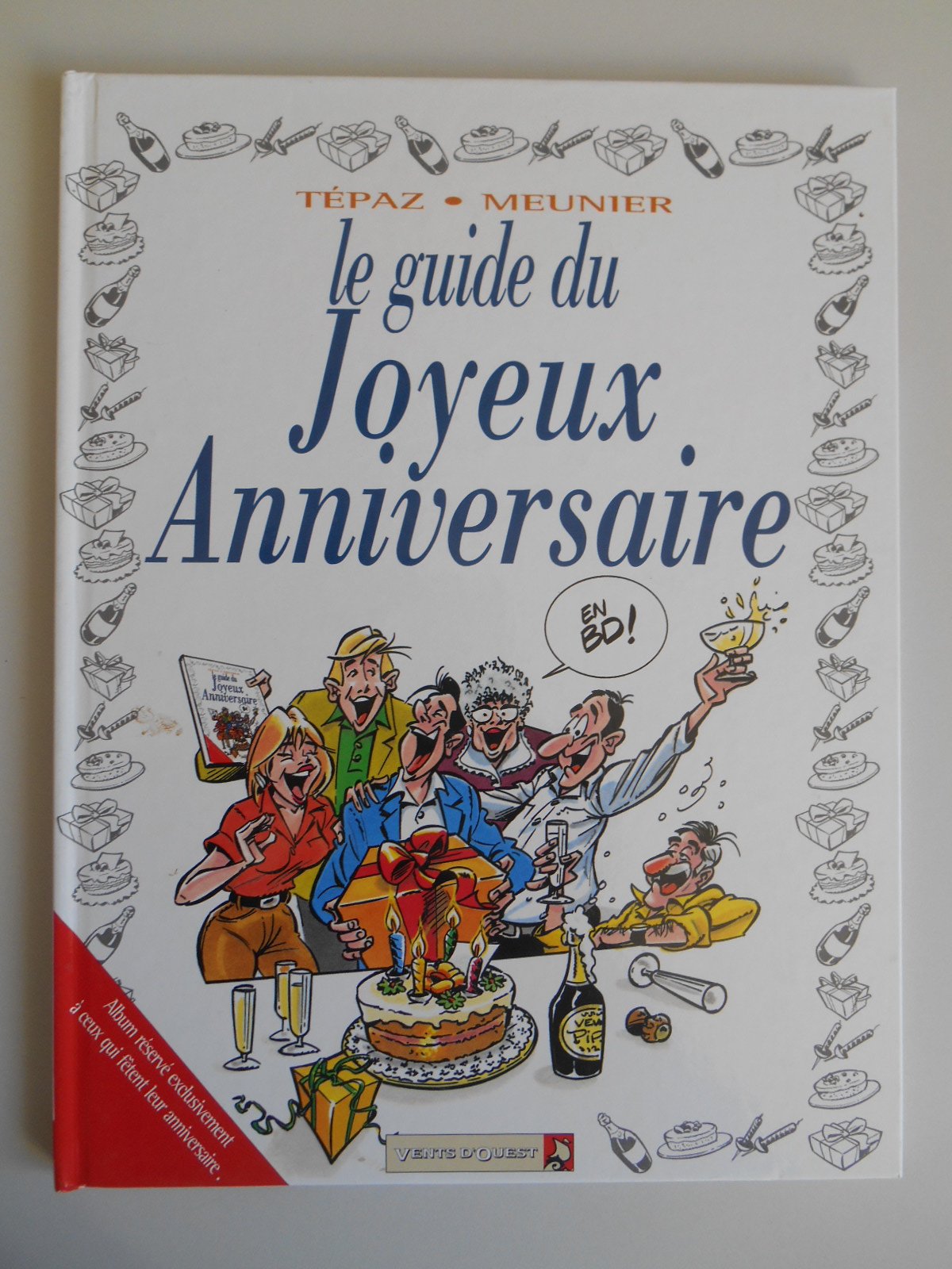 jaquette livre Le guide du joyeux anniversaire en BD