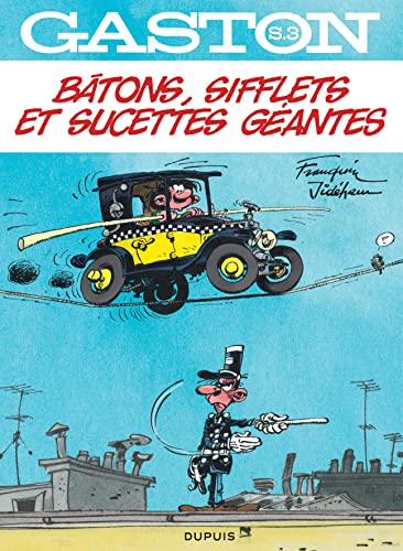 jaquette livre Gaston Tome 3 - Bâtons, Sifflets Et Sucettes Géantes