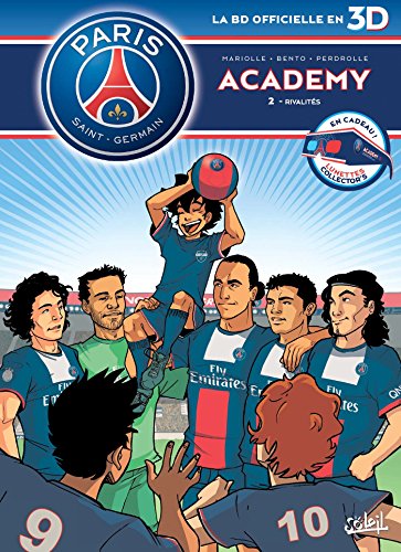jaquette livre Psg Academy Tome 2 - Rivalités - Version En 3d Avec Lunettes Collector