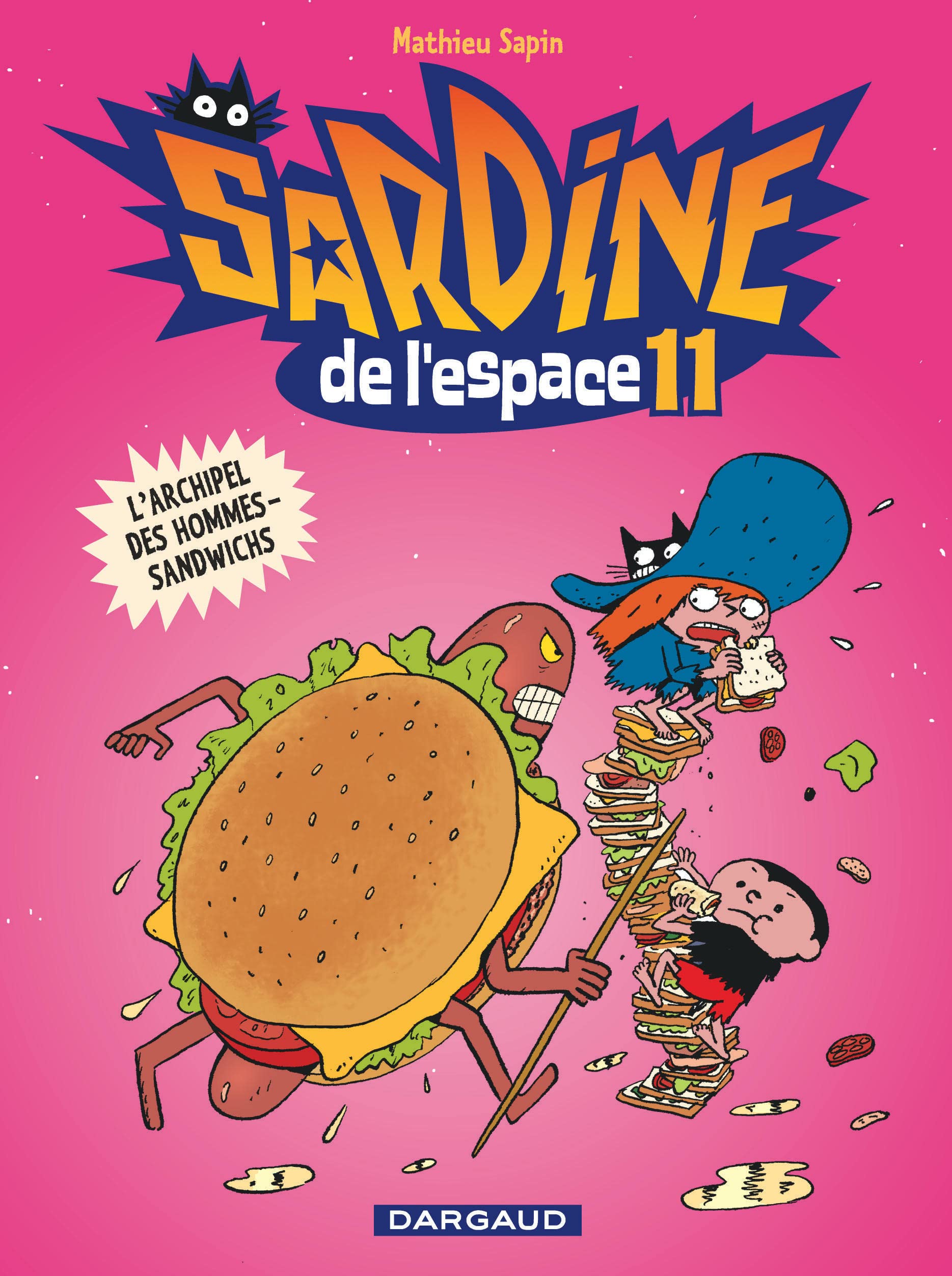 jaquette livre Sardine de l'espace - tome 11 - L'archipel des Hommes-Sandwichs (11)