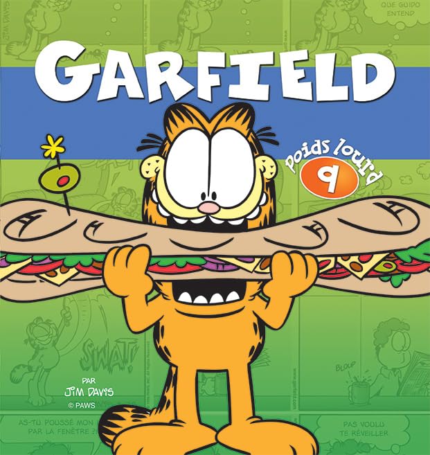 jaquette livre Garfield, Poids Lourd Tome 9