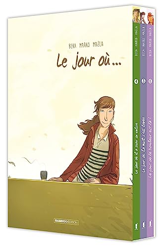 jaquette livre Le Jour Où... Tomes 4 À 6 - Coffret En 3 Volumes : Le Jour Où Il A Suivi Sa Valise - Le Jour Où La Nuit S'est Levée - Le Jour Où Le Bonheur Est Là