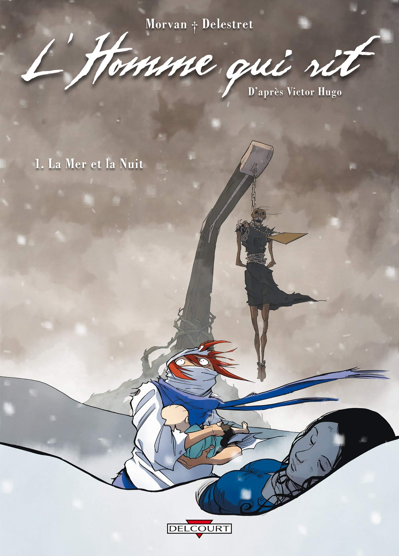 jaquette livre L'Homme qui rit, Tome 1 : La Mer et la Nuit