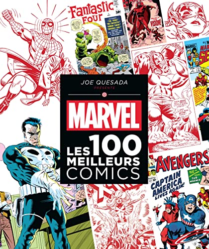 jaquette livre Marvel : Les 100 Meilleurs Comics