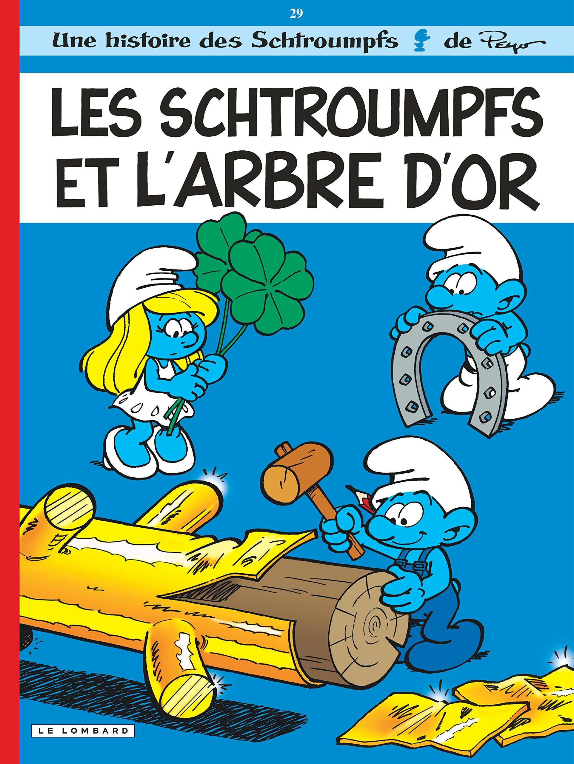 jaquette livre Les Schtroumpfs Lombard - tome 29 - Les Schtroumpfs et l'arbre d'or