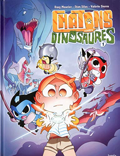 jaquette livre Chatons Contre - Tome 1 - Chatons Contre Dinosaures