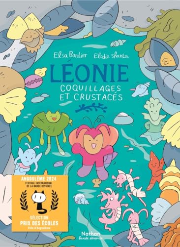 jaquette livre Léonie, Coquillages Et Crustacés