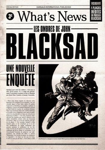 jaquette livre What's News - Blacksad : Les Ombres De John