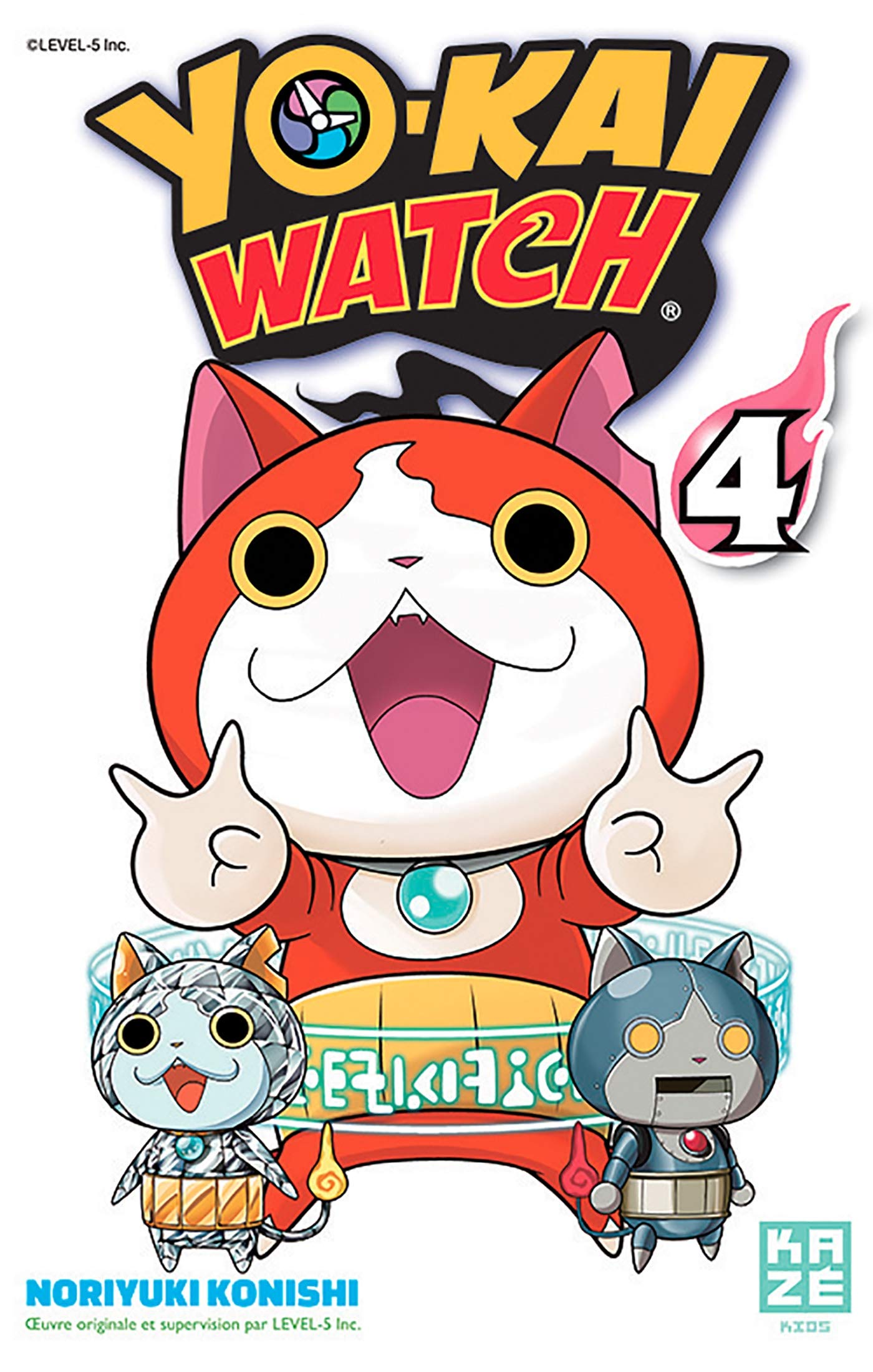 jaquette livre Yo-Kai Watch, Tome 4 :  : Avec 5 stickers Yo-kai Watch