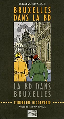 jaquette livre Bruxelles Dans La Bd, La Bd Dans Bruxelles - Itinéraire Découverte