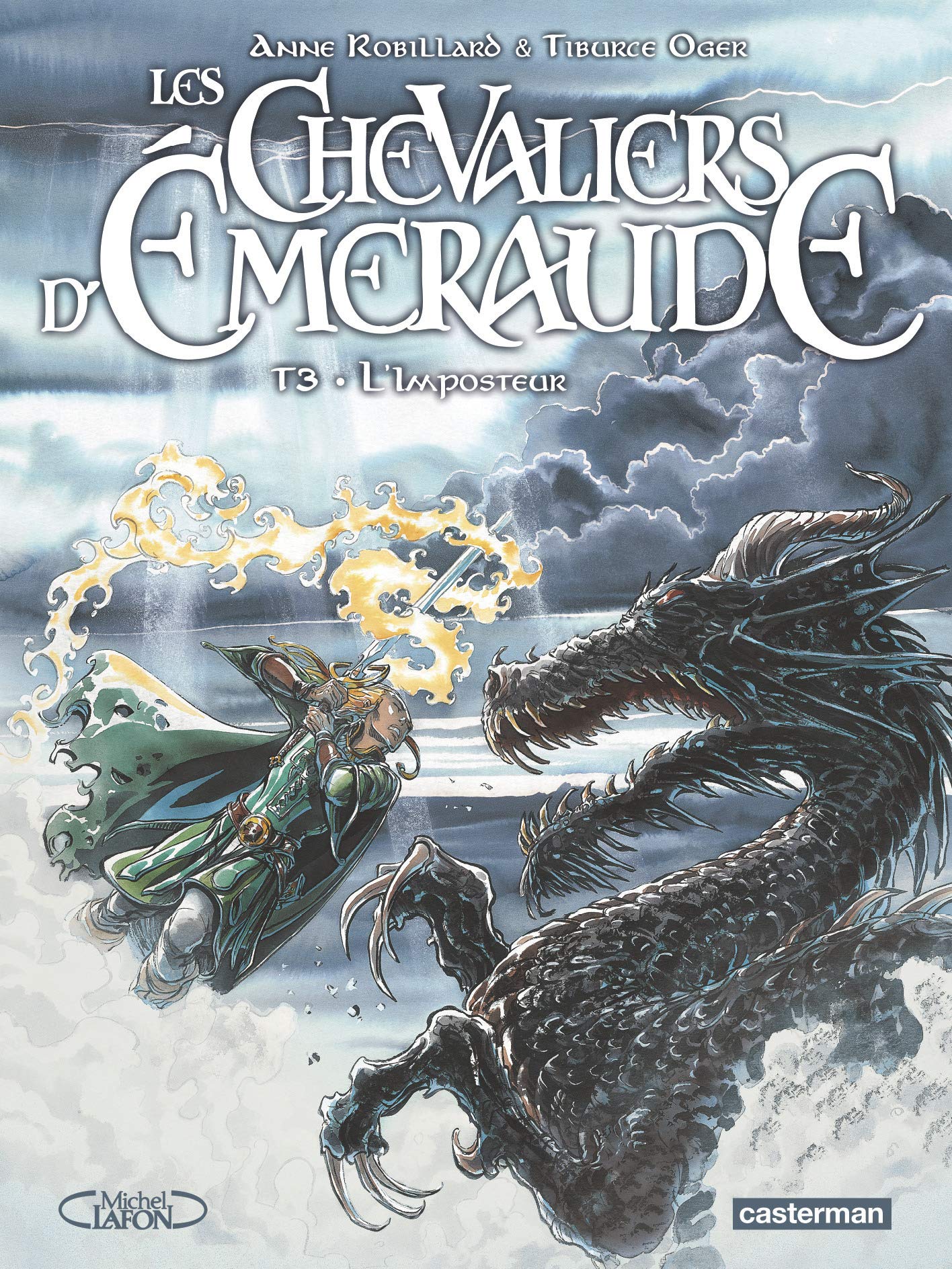 jaquette livre Les Chevaliers d'Emeraude, Tome 3 : L'Imposteur