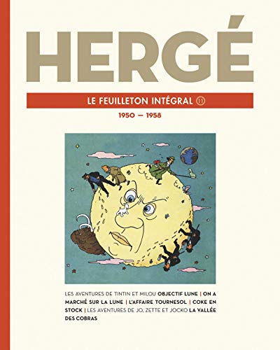 jaquette livre Hergé, Le Feuilleton Intégral - Volume 11, 1950-1958