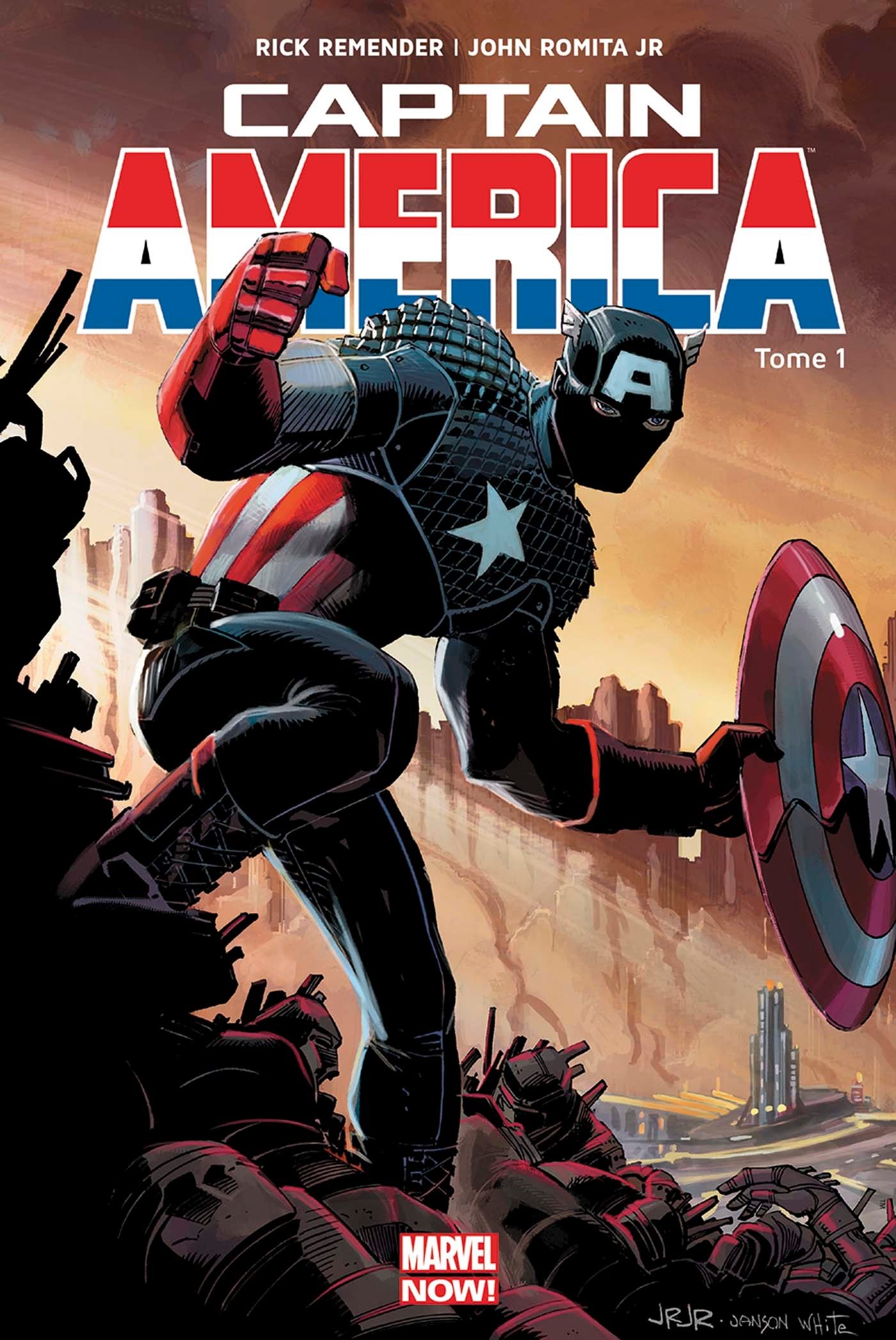 jaquette livre CAPTAIN AMERICA MARVEL NOW T01