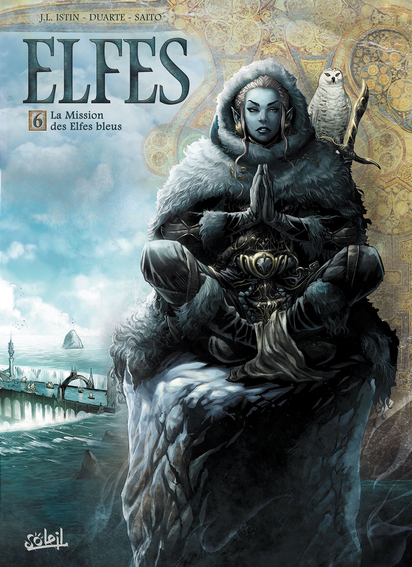 jaquette livre Elfes T06 La Mission des Elfes bleus