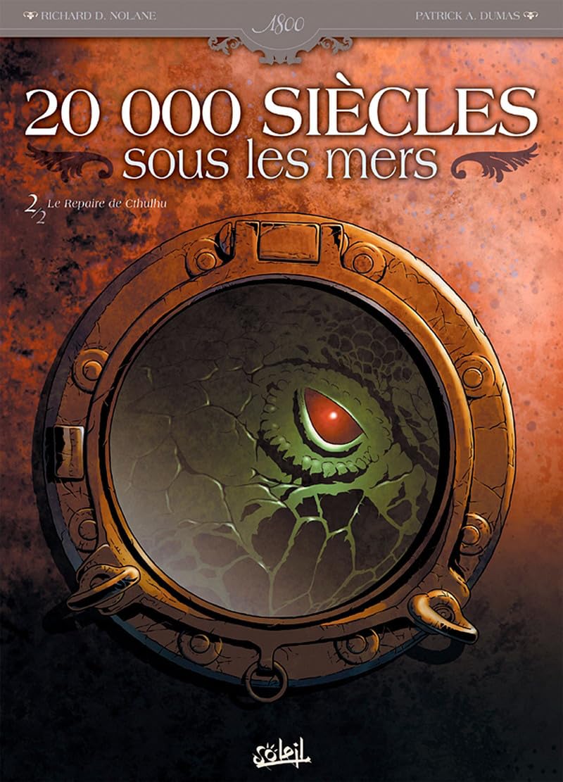 jaquette livre 20 000 siècles sous les mers, tome 2 : Le repère de Cthulhu