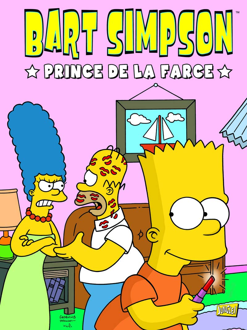jaquette livre Bart Simpson, Tome 1 : Prince de la farce