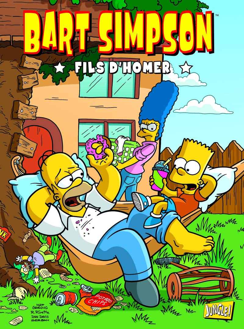 jaquette livre Bart Simpson, Tome 2 : En terrain glissant