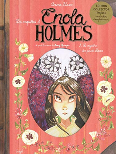 jaquette livre Les Enquêtes D'enola Holmes Tome 3 - Le Mystère Des Pavots Blancs - Inclus : Un Herbier