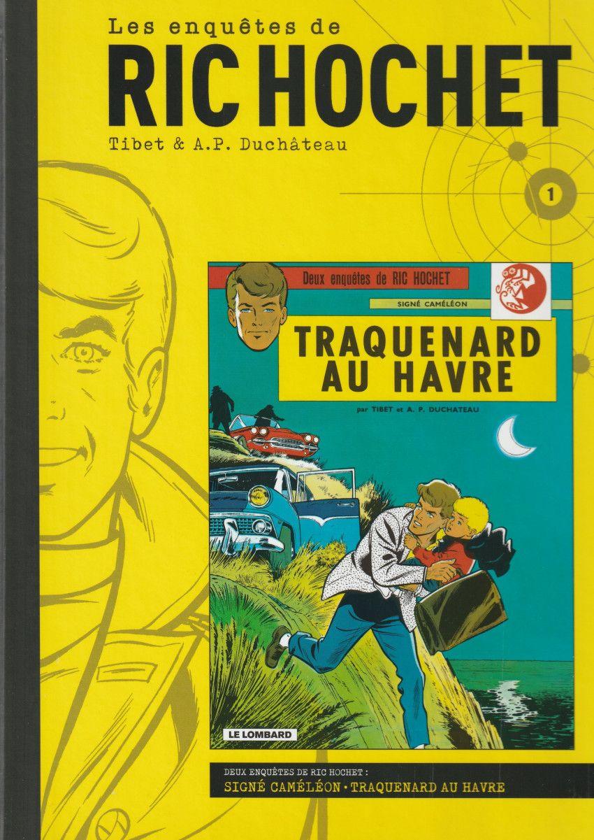 jaquette livre Les Enquêtes de Ric Hochet n°1 - Signé Caméléon - Traquenard au Havre
