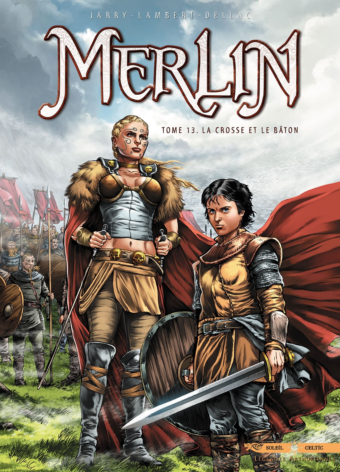 jaquette livre Merlin T13 - La Crosse et le Bâton