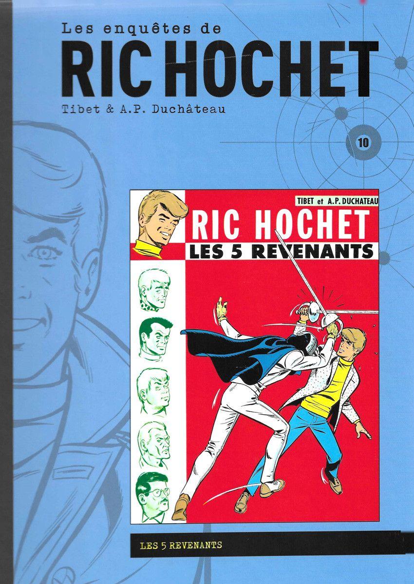 jaquette livre Les enquêtes de RIC HOCHET tome 10 Les 5 revenants