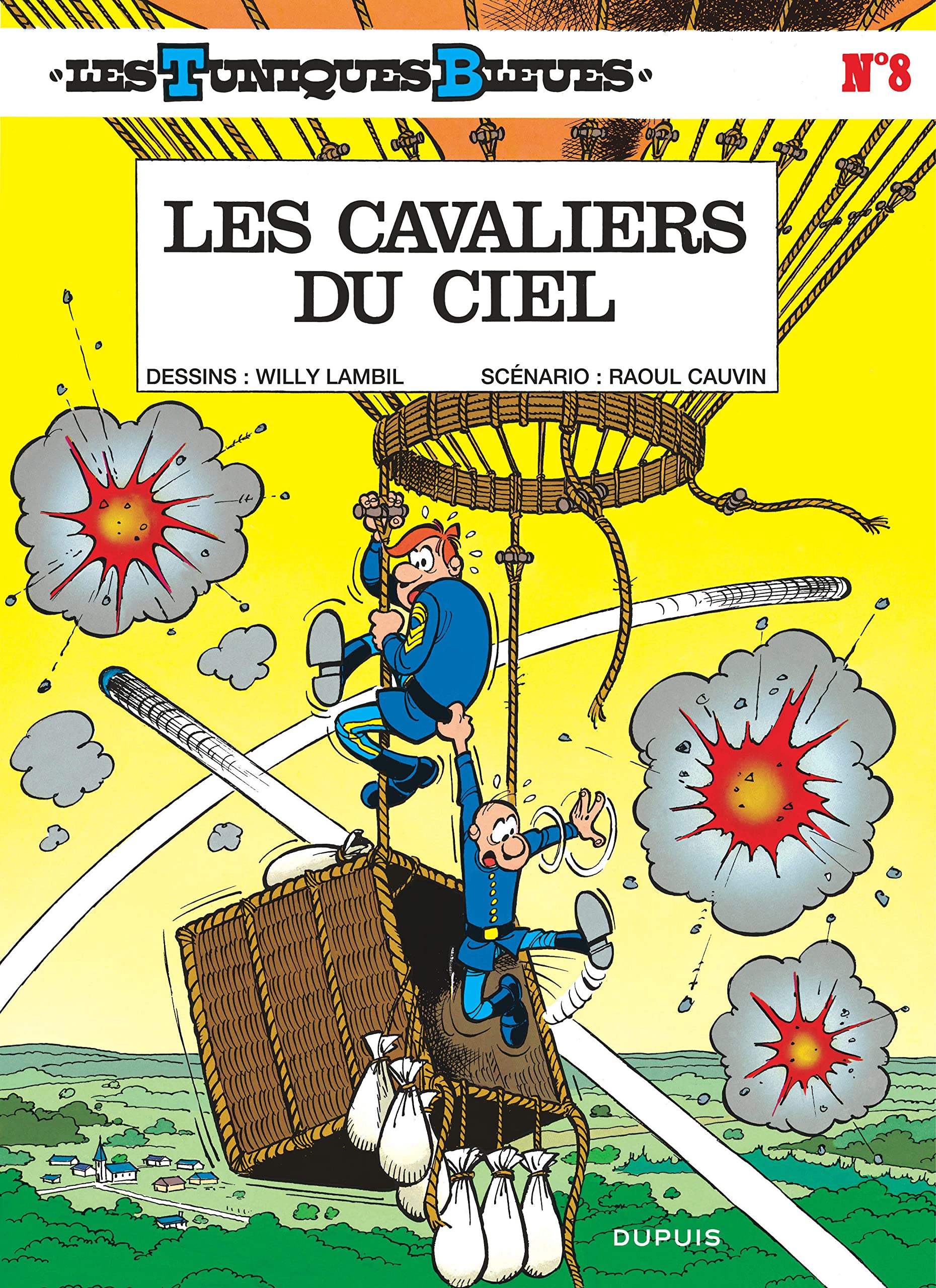 jaquette livre Les Tuniques bleues, tome 8 : Les cavaliers du ciel