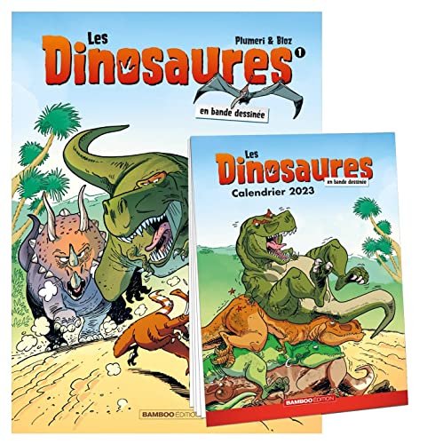jaquette livre Les Dinosaures En Bande Dessinée Tome 1 - Avec Le Calendrier 2023 Offert
