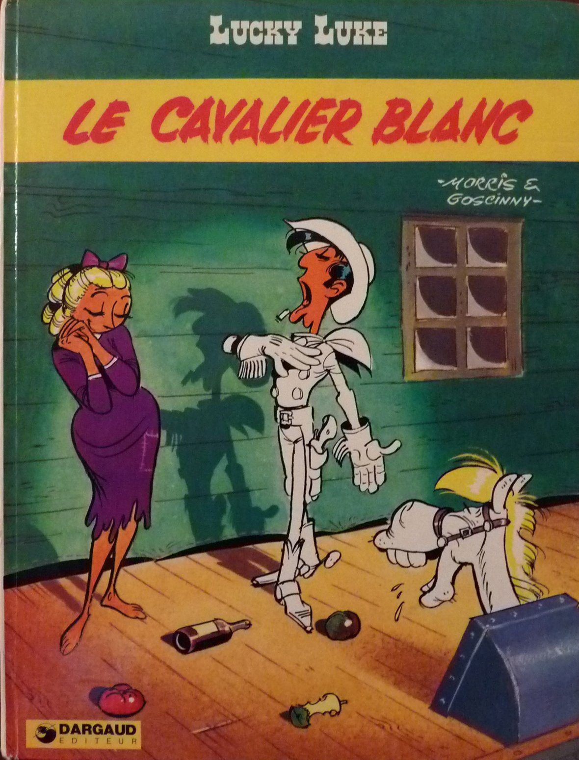 jaquette livre Lucky Luke, tome 10 : Le Cavalier blanc