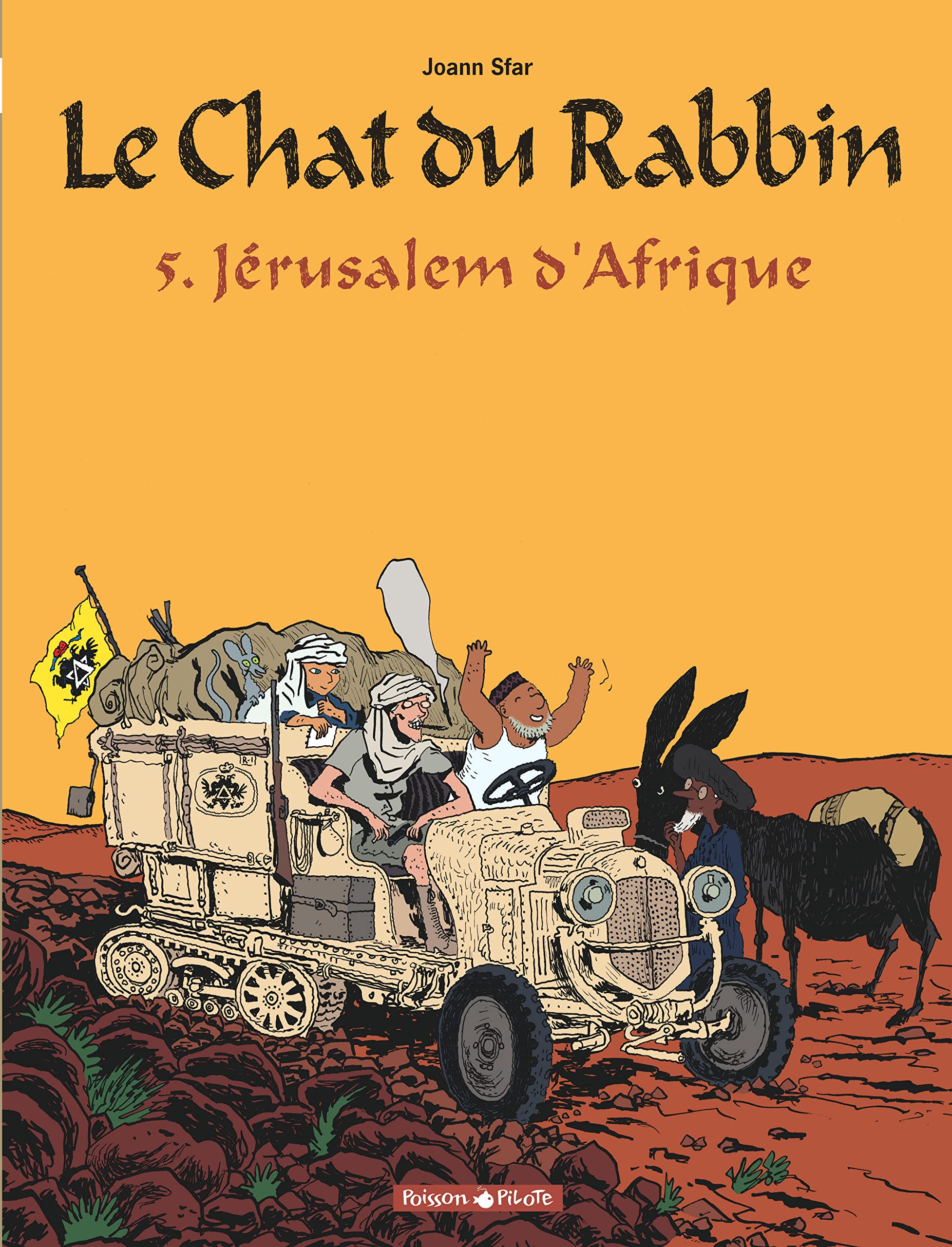 jaquette livre Chat du Rabbin (Le) - tome 5 - Jérusalem d'Afrique