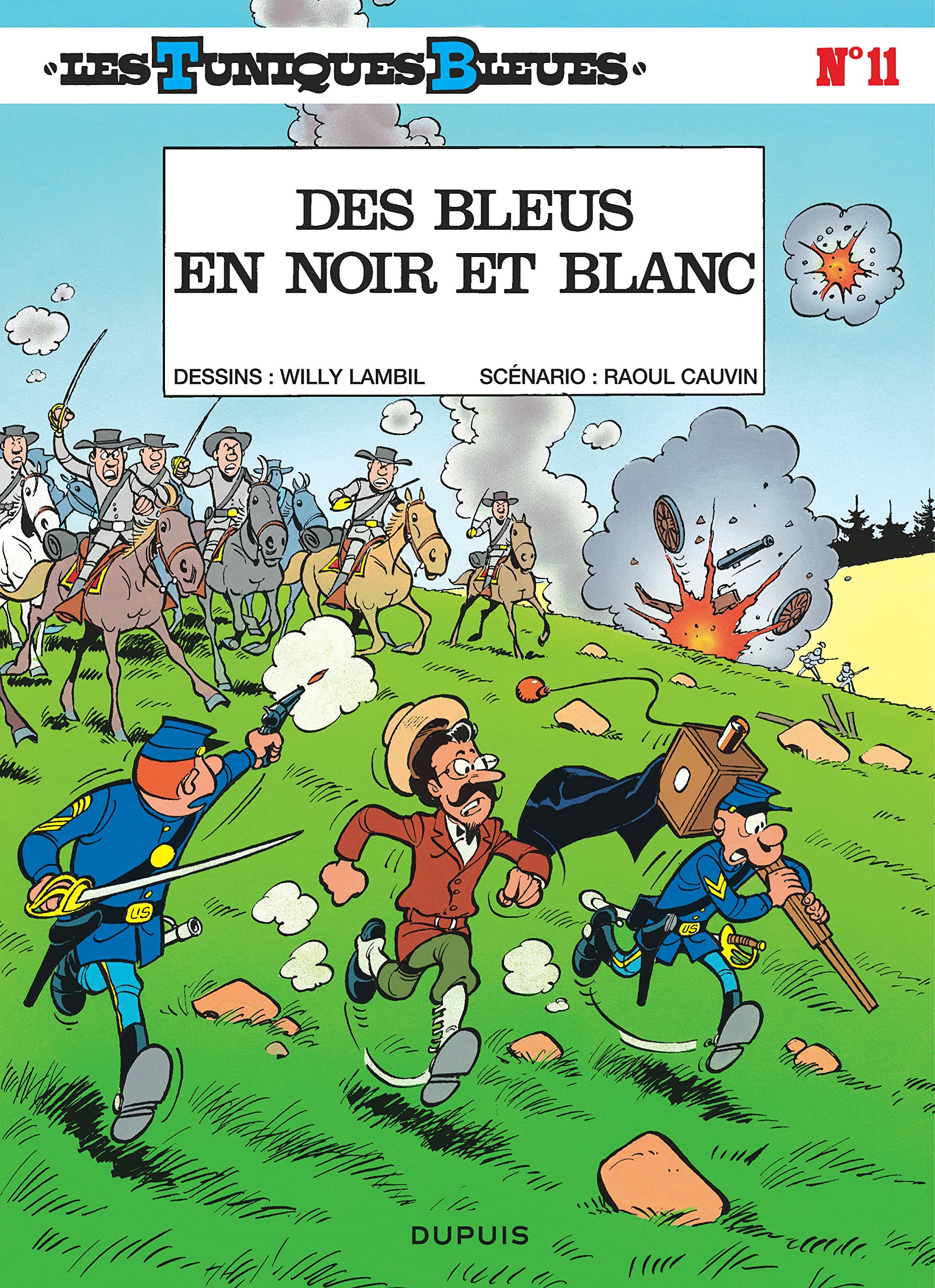 jaquette livre Les Tuniques bleues, tome 11 : Des Bleus en noir et blanc