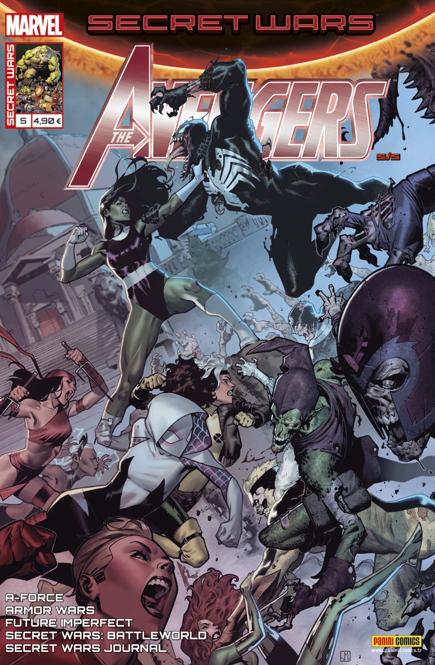 jaquette livre Secret wars : Avengers 5