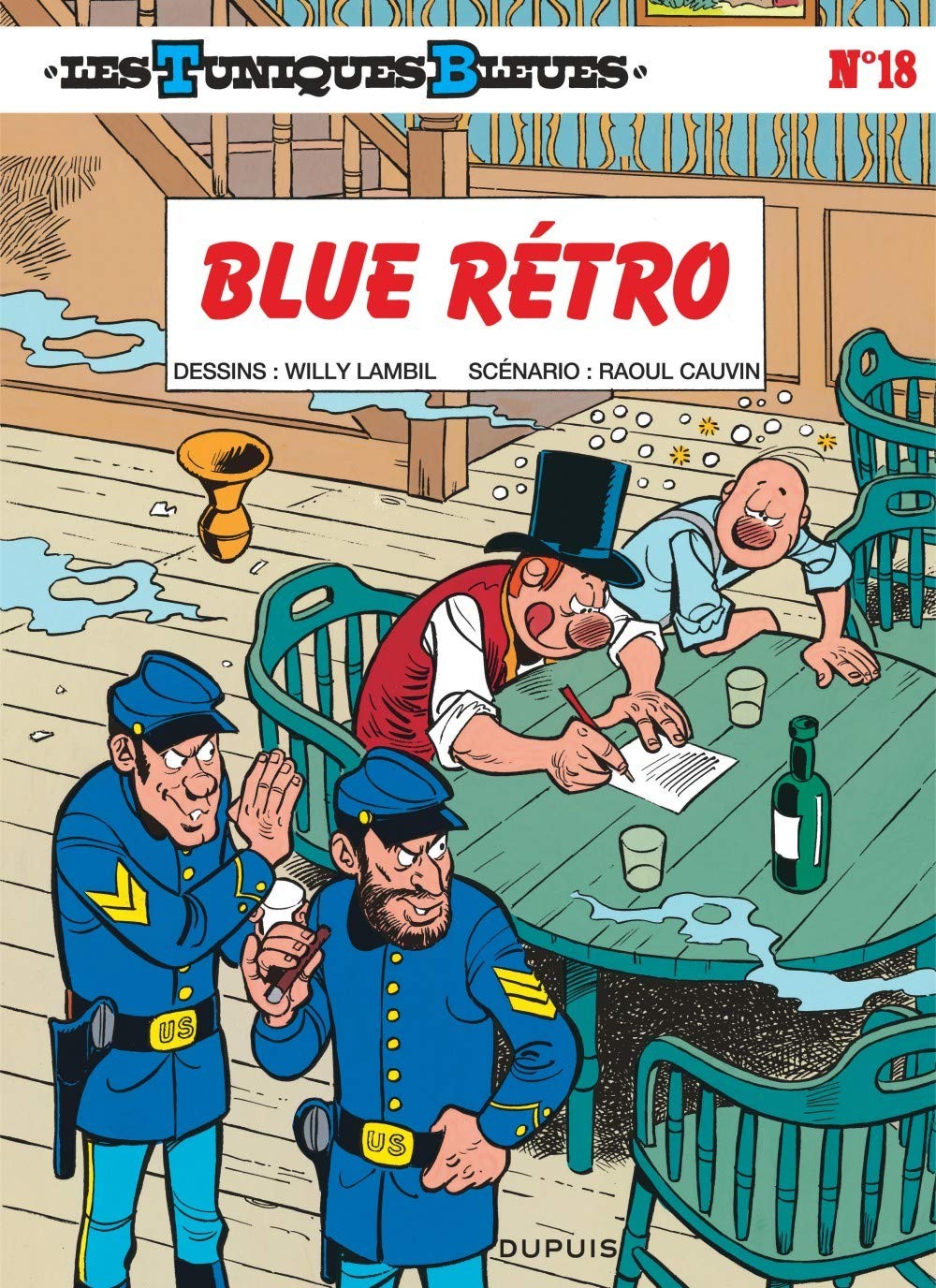 jaquette livre Les Tuniques bleues, tome 18 : Blue retro