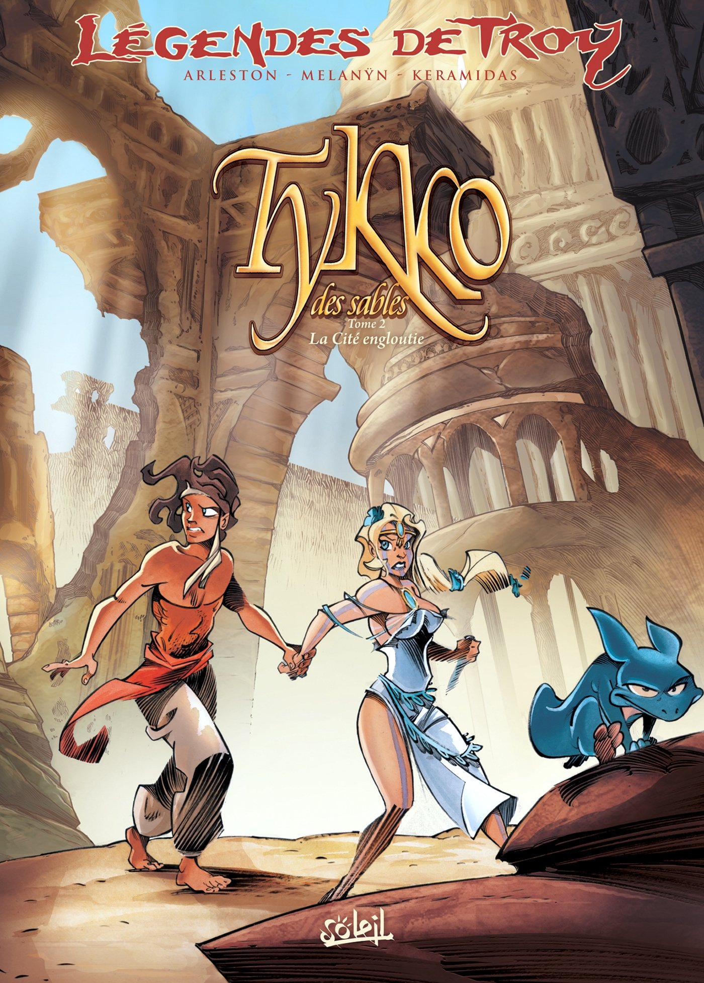 jaquette livre Tykko des sables, Tome 2 : La Cité engloutie