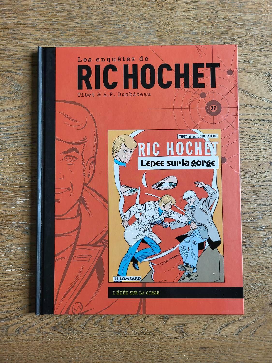 jaquette livre Les Enquêtes de Ric Hochet n°27 - L'épée sur la gorge