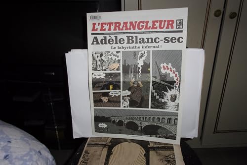 jaquette livre L'etrangleur N° 2, 9 Octobre 2007 - Adèle Blanc-Sec - Le Labyrinthe Infernal !
