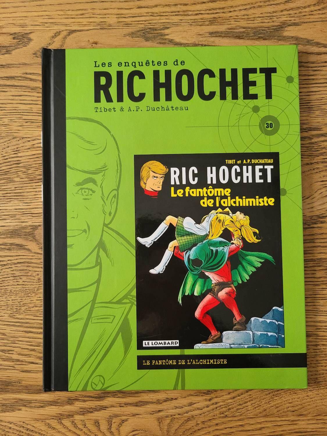jaquette livre Les Enquêtes de Ric Hochet n°30 - Le fantôme de l'alchimiste