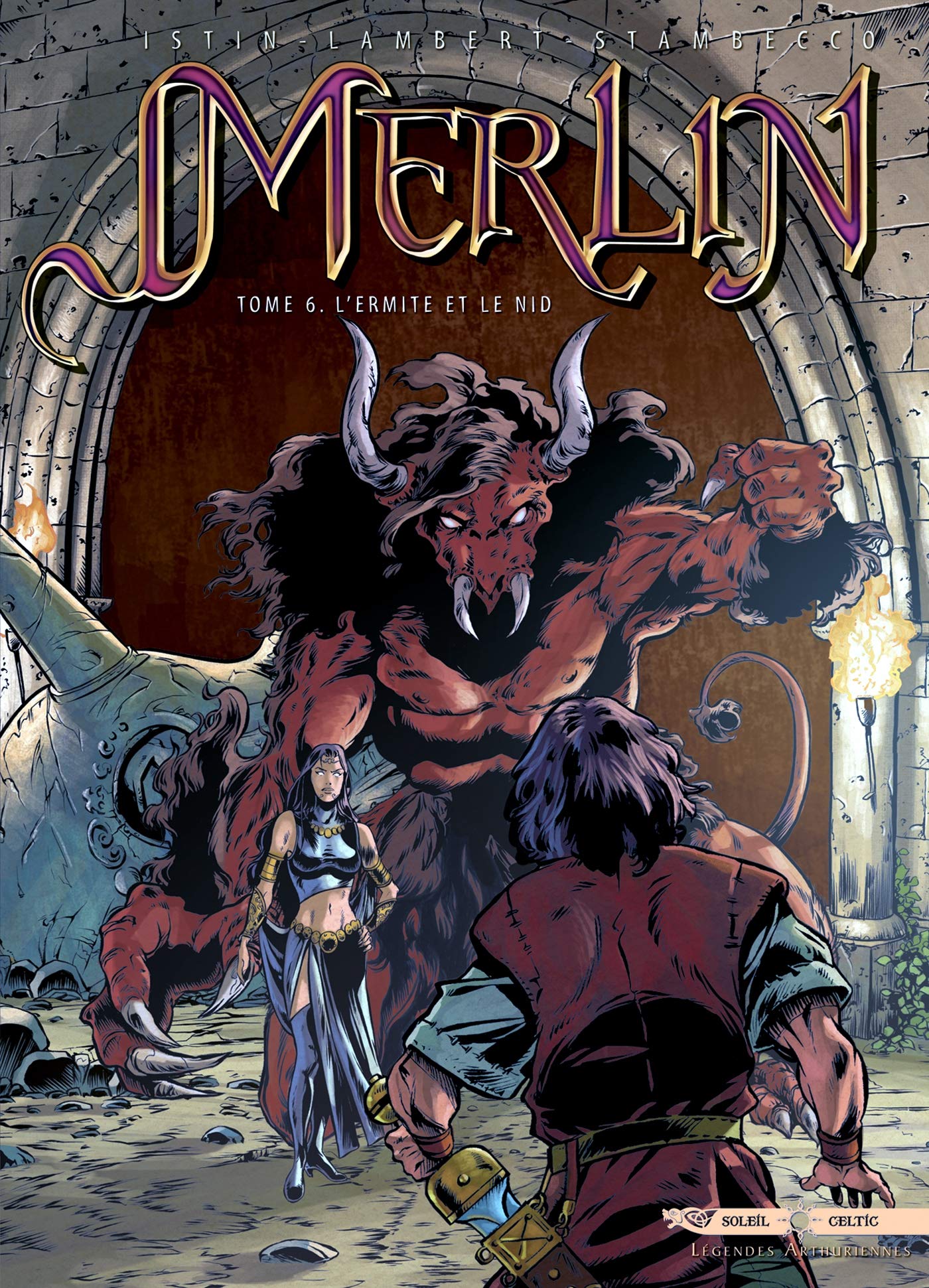 jaquette livre Merlin, Tome 6 : L'Ermite et le Nid