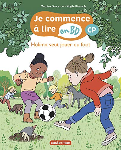 jaquette livre Je Commence À Lire En Bd - Cp - Halima Veut Jouer Au Foot
