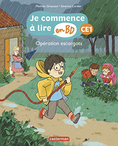 jaquette livre Je Commence À Lire En Bd - Ce1 - Opération Escargots