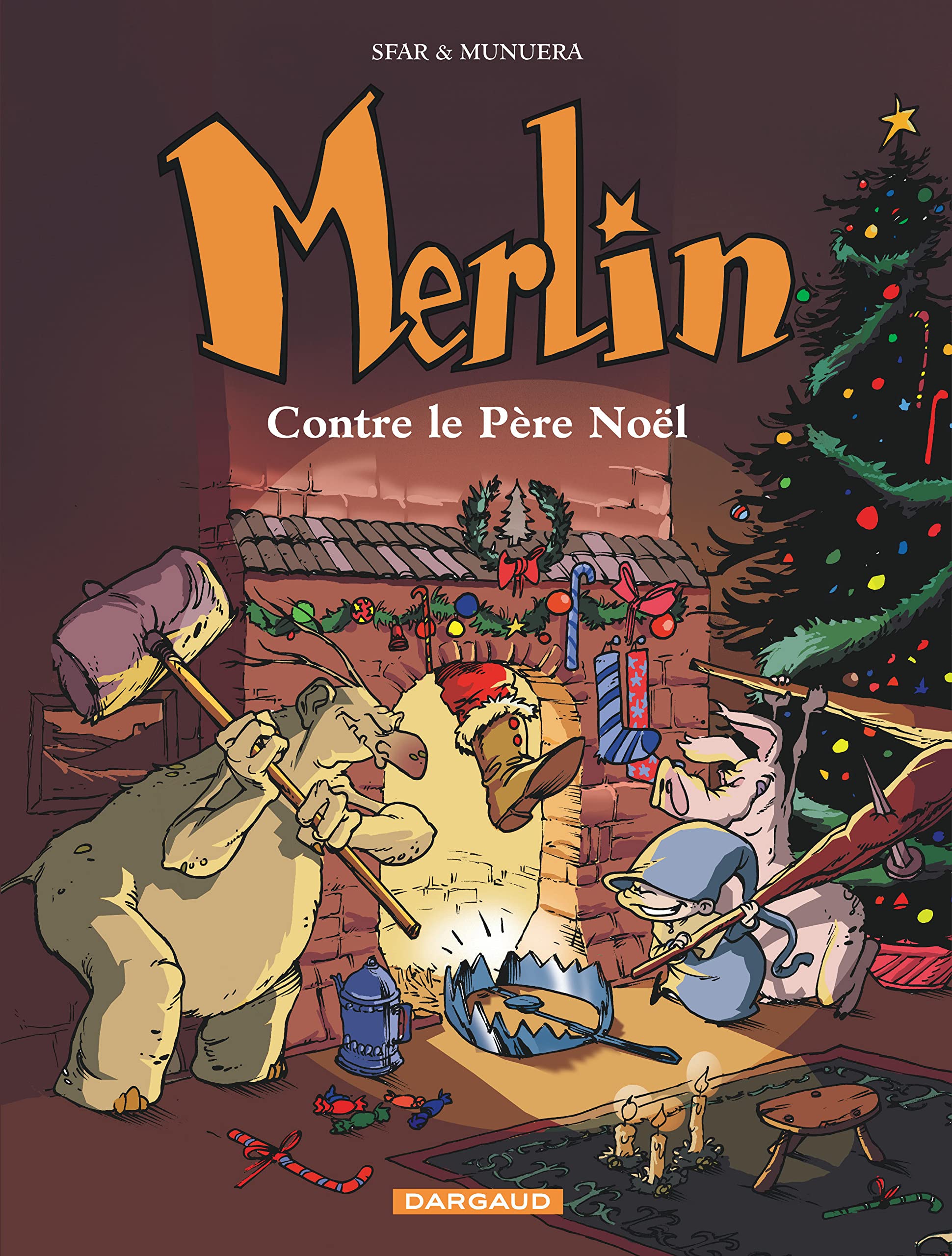 jaquette livre Merlin, tome 2 : Merlin contre le Père Noël